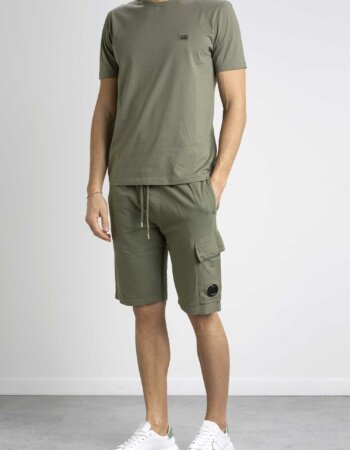 CP COMPANY-BERMUDA CARGO IN FELPA-CPSB021A002246GP3 BRONZE