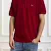 LACOSTE-POLO MANICA CORTA-LC1212P4 BORDO