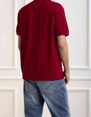 LACOSTE-POLO MANICA CORTA-LC1212P4 BORDO