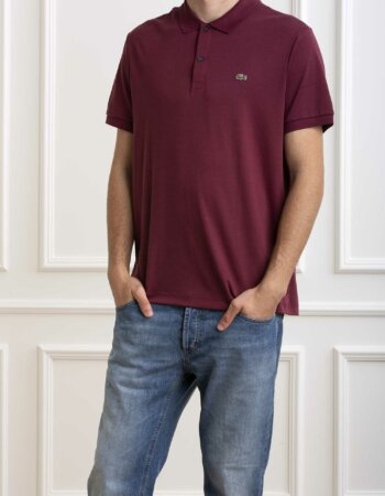 LACOSTE-POLO JERSY MM-LCDH2050P4 BORDO