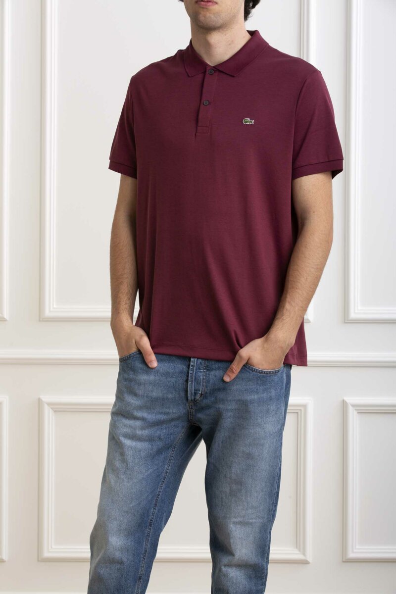 LACOSTE-POLO JERSY MM-LCDH2050P4 BORDO