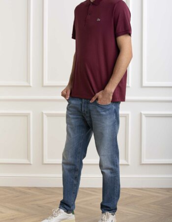 LACOSTE-POLO JERSY MM-LCDH2050P4 BORDO