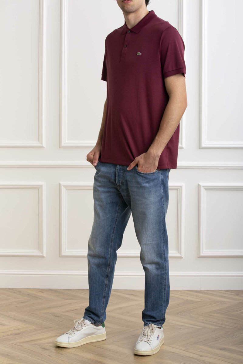 LACOSTE-POLO JERSY MM-LCDH2050P4 BORDO