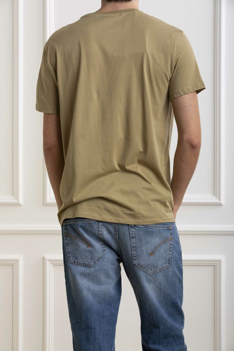 LACOSTE-T-SHIRT GIRO PIMA-LCTH6709P4 KAKI
