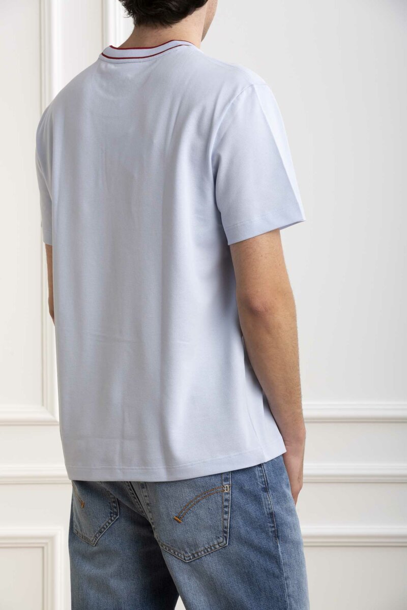 LACOSTE-T-SHIRT UOMO STRETCH-LCTH8174 LILLA