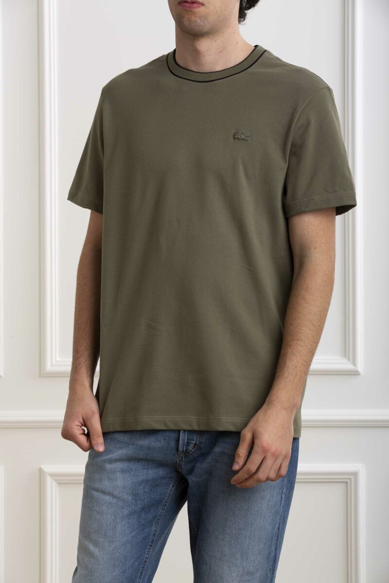 LACOSTE-T-SHIRT UOMO STRETCH-LCTH8174 VERDE
