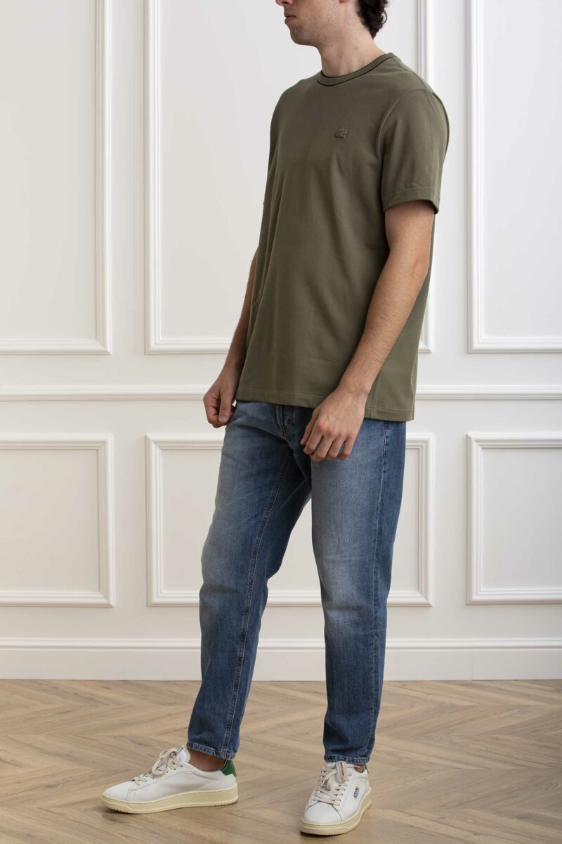 LACOSTE-T-SHIRT UOMO STRETCH-LCTH8174 VERDE