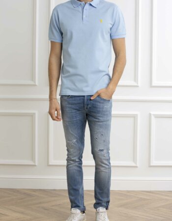 RALPH LAUREN-POLO SHORT SLEEVE-KNIT-RL541705P4 OFFICEBLUE