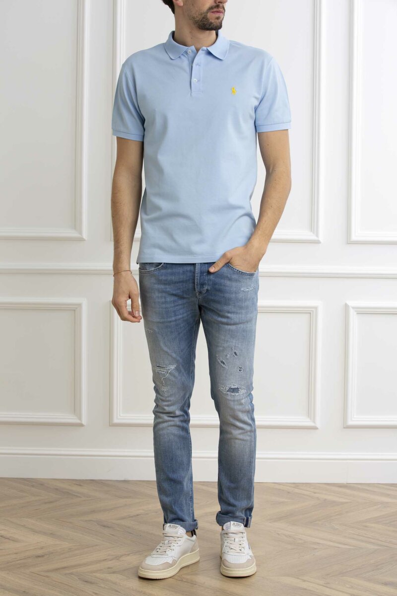 RALPH LAUREN-POLO SHORT SLEEVE-KNIT-RL541705P4 OFFICEBLUE