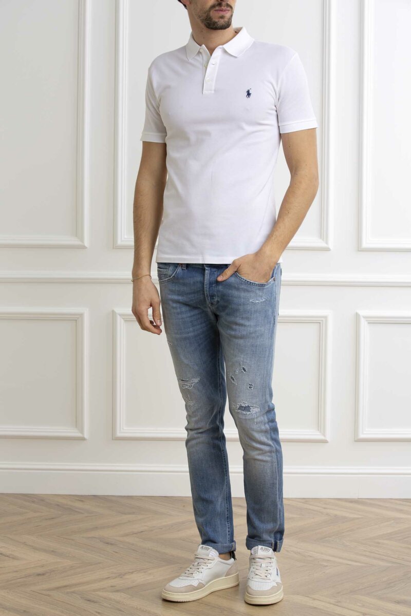 RALPH LAUREN-POLO SHORT SLEEVE-KNIT-RL541705P4 WHITE