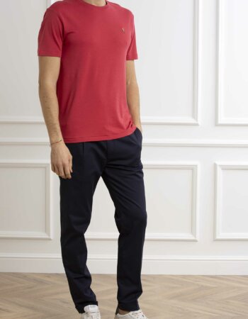 RALPH LAUREN-T-SHIRT INTERLOCK-RL740727P4 RED