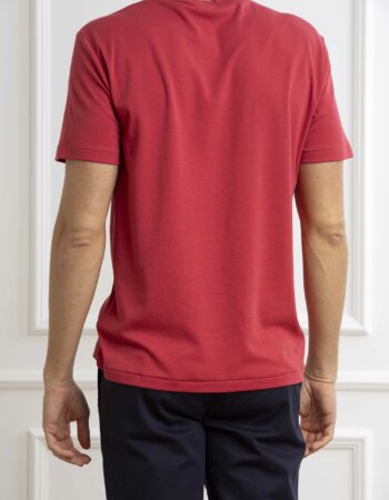 RALPH LAUREN-T-SHIRT INTERLOCK-RL740727P4 RED