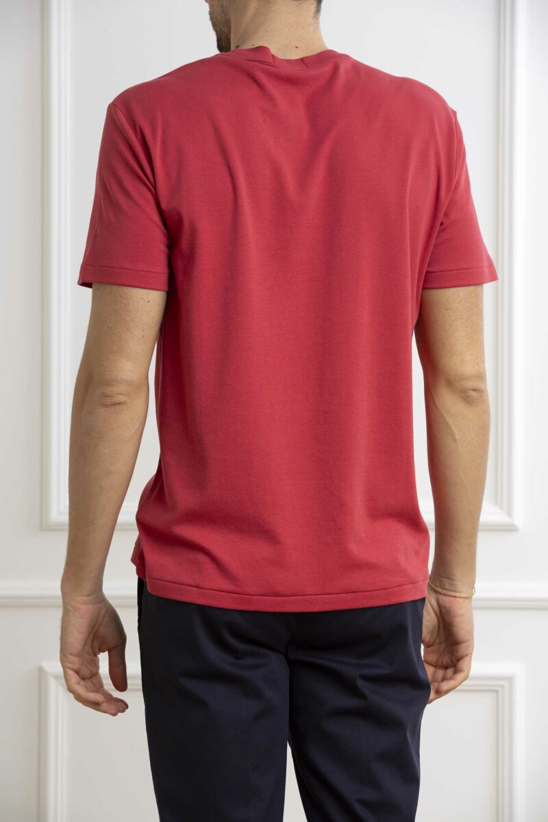 RALPH LAUREN-T-SHIRT INTERLOCK-RL740727P4 RED