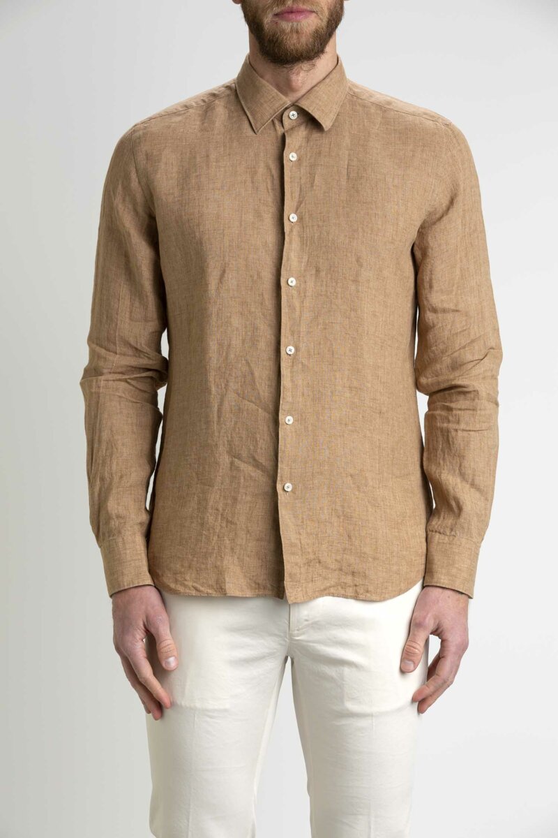 XACUS-CAMICIA LINO TAYLOR FIT-XA41128759 MAC