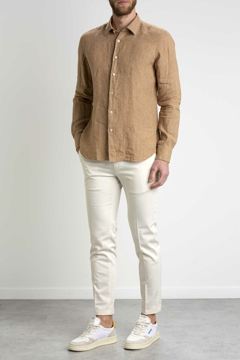 XACUS-CAMICIA LINO TAYLOR FIT-XA41128759 MAC