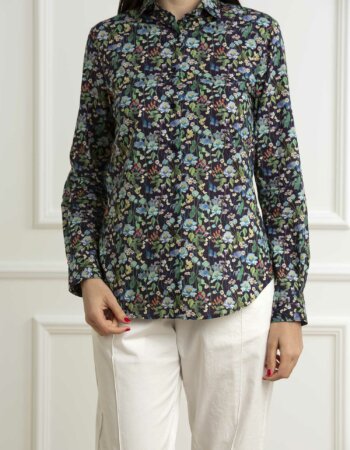 XACUS-CAMICIA COT. FANTASIA-XA65573PINA1103 BLU