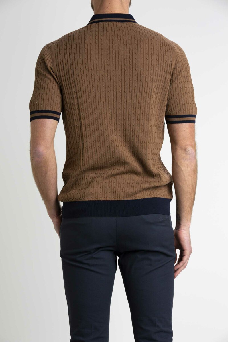 GRAN SASSO-MAGLIA M/M BICOLOR-GR5711320625 BRUCIATO