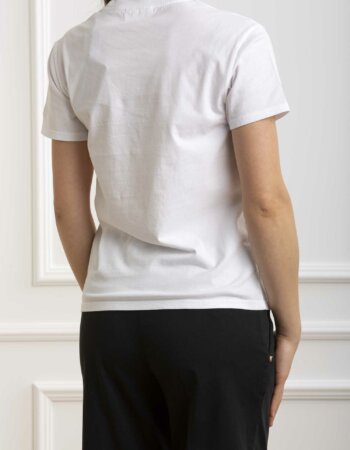 MC2 SAINT BARTH-T-SHIRT EMILIE PINK RELAX-MC2EMI000105609F BIANCO