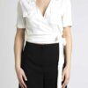 PATRIZIA PEPE-CAMICIA INCROCIATA-PP2C1476A8I1 BIANCO
