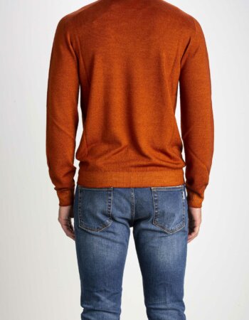 AROVESCIO-DOLCEVITA MERINO DARKNESS-ARO130032 ARANCIO