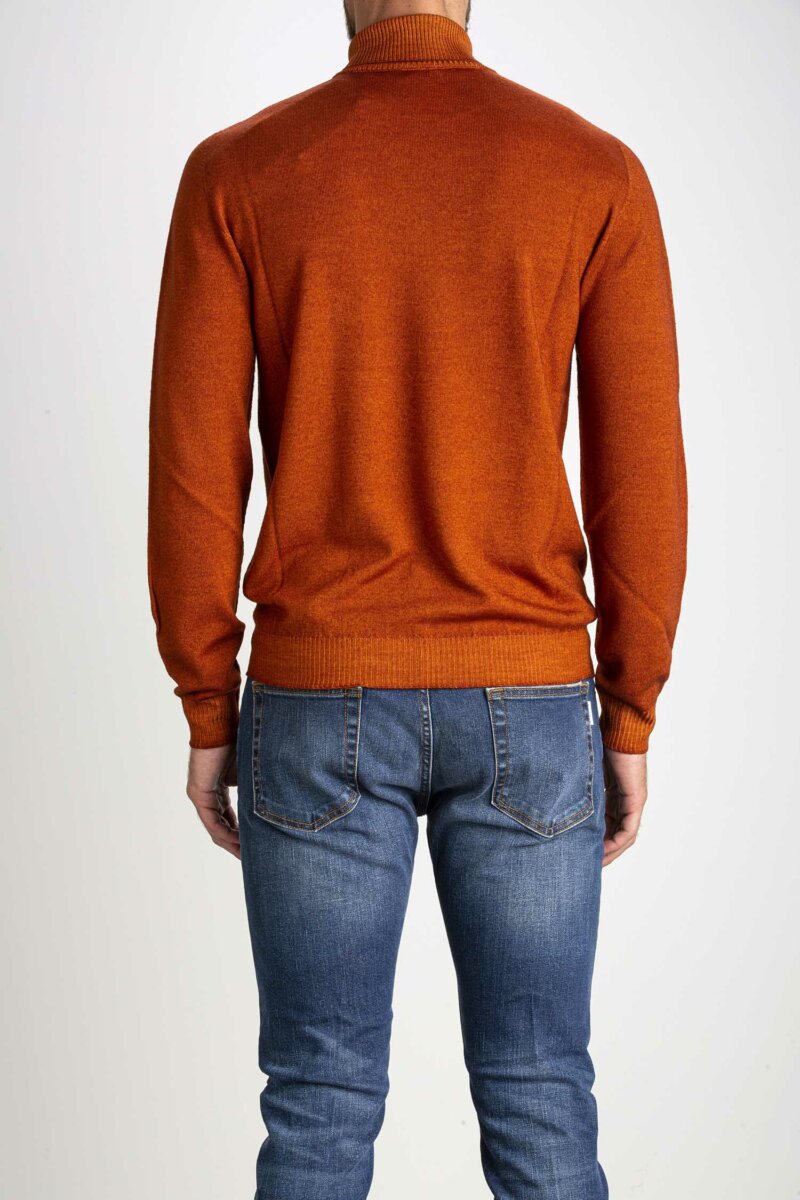 AROVESCIO-DOLCEVITA MERINO DARKNESS-ARO130032 ARANCIO