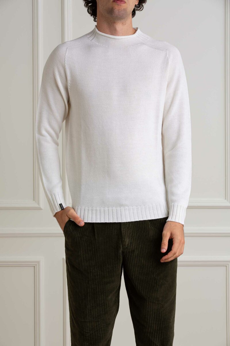 AROVESCIO-MAGLIA UOMO UNITA-AROM4017 PANNA
