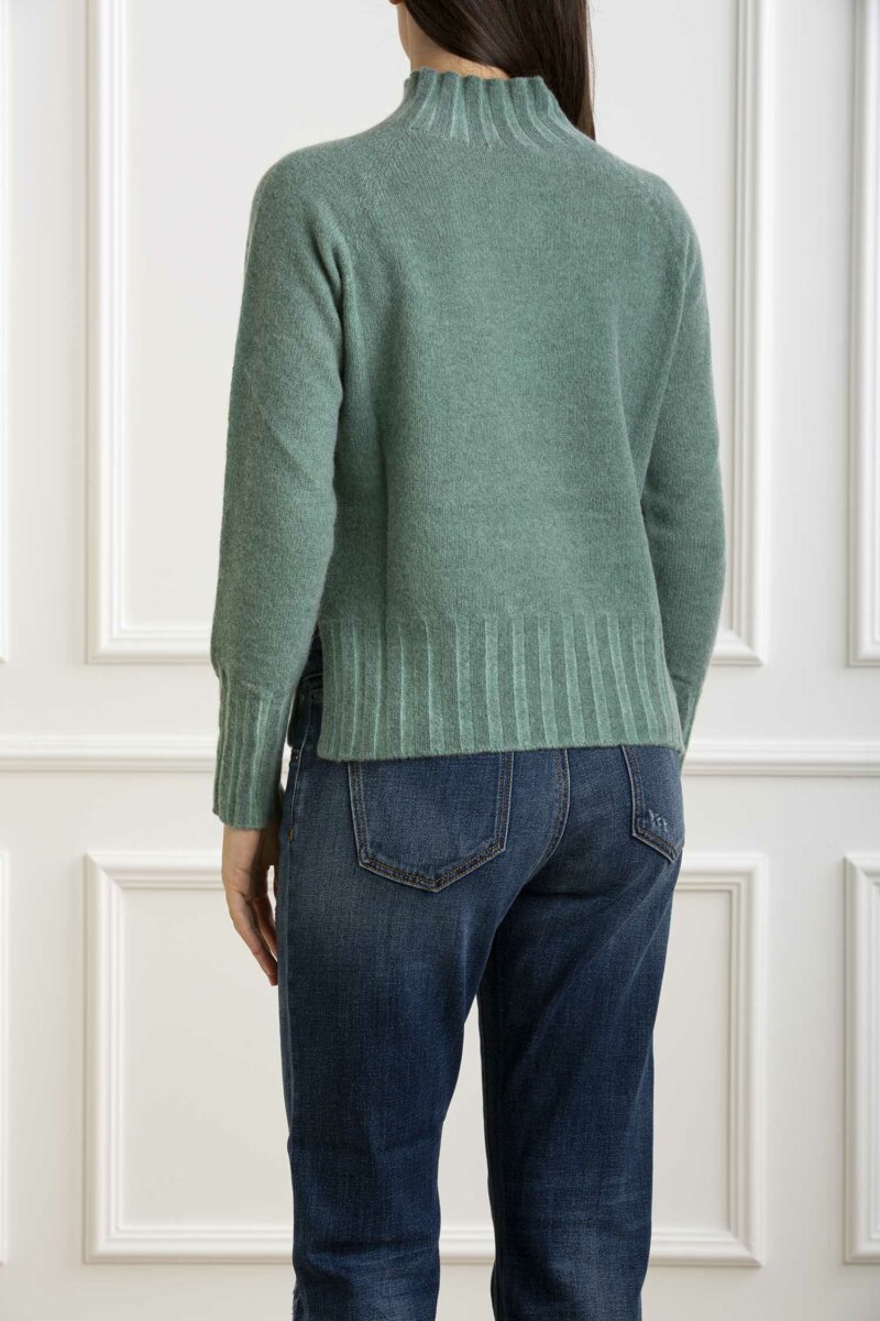 AROVESCIO-MAGLIA COLLO CRATERE TINTO FREDDO-AROW812115 GREEN