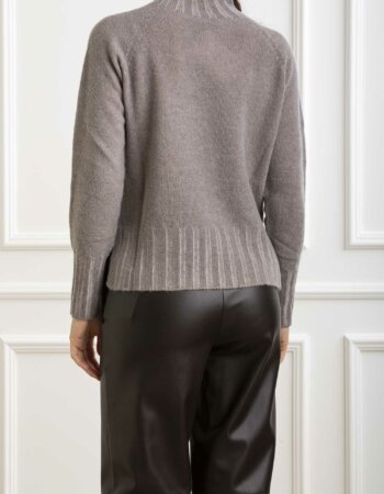 AROVESCIO-MAGLIA COLLO CRATERE TINTO FREDDO-AROW812115 MUD