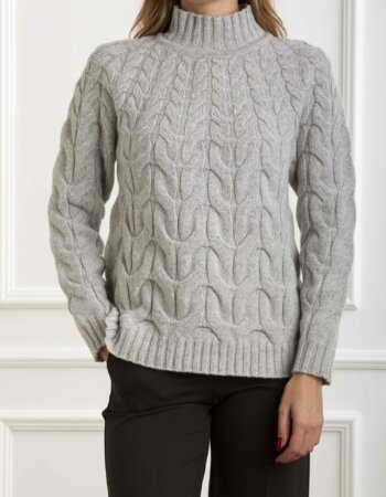 AROVESCIO-MAGLIA TRECCIA-AROW8141 PEARL