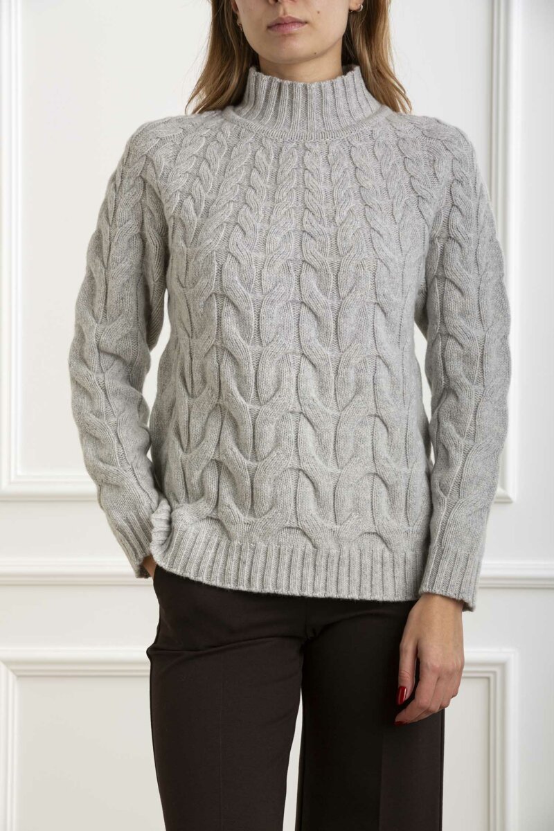 AROVESCIO-MAGLIA TRECCIA-AROW8141 PEARL