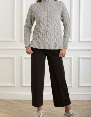 AROVESCIO-MAGLIA TRECCIA-AROW8141 PEARL
