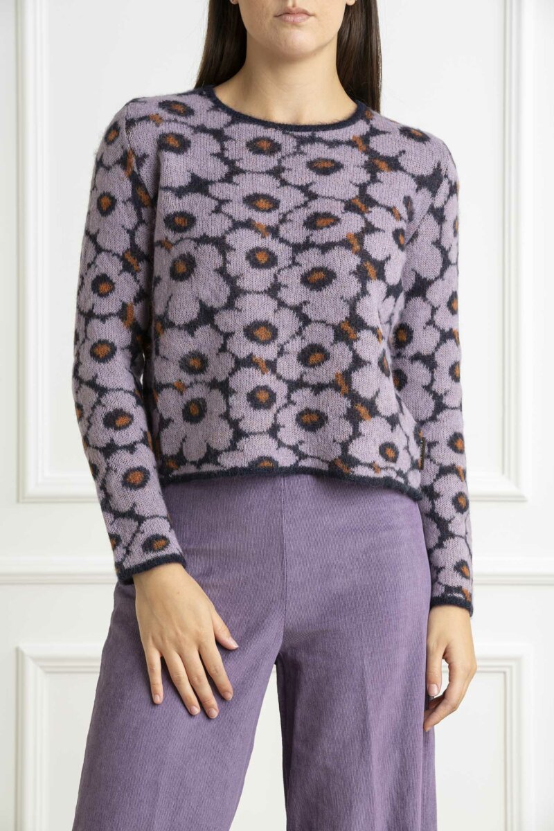 ALESSIA SANTI-MAGLIA-AS421SD53058 VIOLA