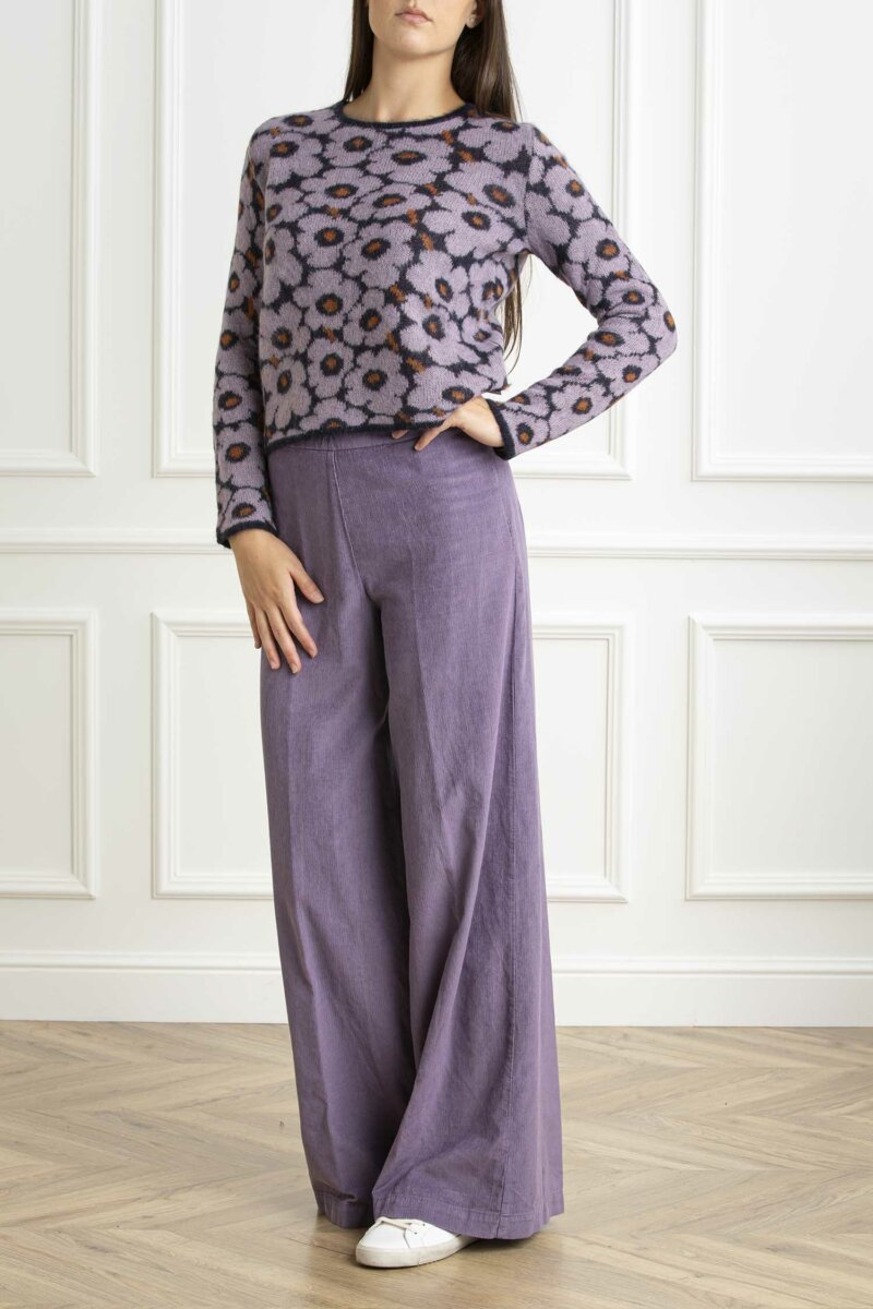 ALESSIA SANTI-MAGLIA-AS421SD53058 VIOLA