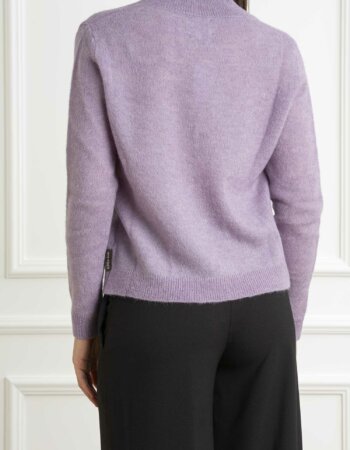 ALESSIA SANTI-MAGLIA SCOLLO V-AS421SD53066 LILLA