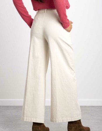 ALESSIA SANTI-JEANS A PALAZZO-ASSD25059 PANNA