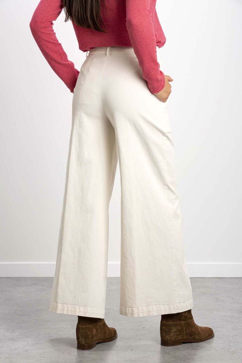 ALESSIA SANTI-JEANS A PALAZZO-ASSD25059 PANNA