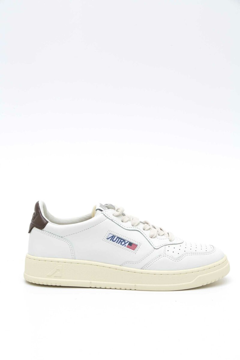 AUTRY-SCARPA L/LEAT WHT/BROWN MEDALIST-AUAULMLL53A24 WHITE