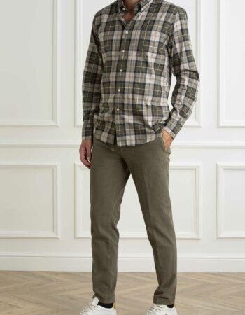 BARBOUR-CAMICIAWETHERAM TAILORED SHIRT-BBMSH4982MSH FOREST