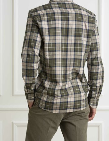 BARBOUR-CAMICIAWETHERAM TAILORED SHIRT-BBMSH4982MSH FOREST