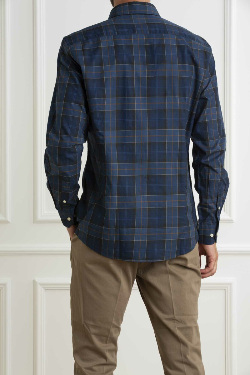 BARBOUR-CAMICIAWETHERAM TAILORED SHIRT-BBMSH4982MSH MIDNIGHT