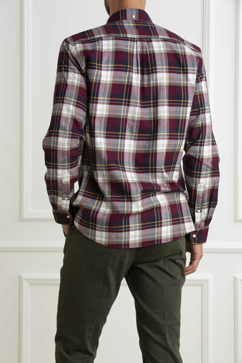 BARBOUR-CAMICIA CROSSFELL TAILORED-BBMSH4995MSHA4 MERLOT