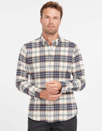 BARBOUR-CAMICIA PORTDOWN-BBMSH5035 ECRU