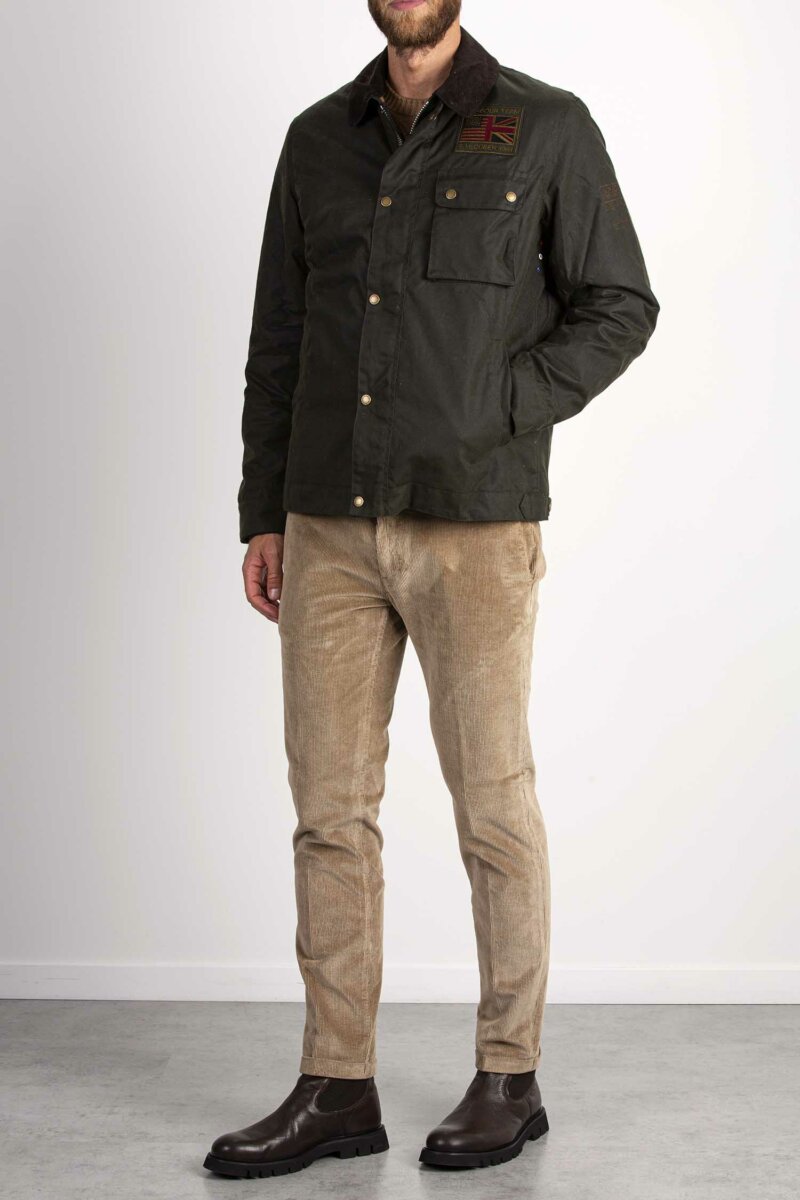 BARBOUR-GIUBBINO WORKERS WAX-BBMWX1853A3 SAGE