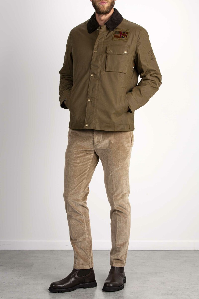 BARBOUR-GIUBBINO WORKERS WAX-BBMWX1853A3 SAND