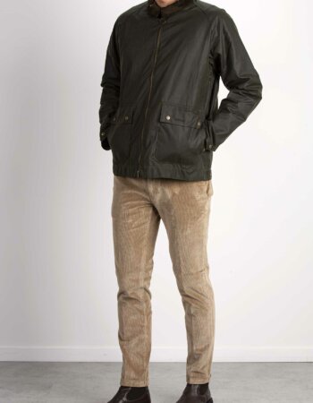 BARBOUR-GIUBBINO SHORT BEDALE WAX-BBMWX2205 FERN