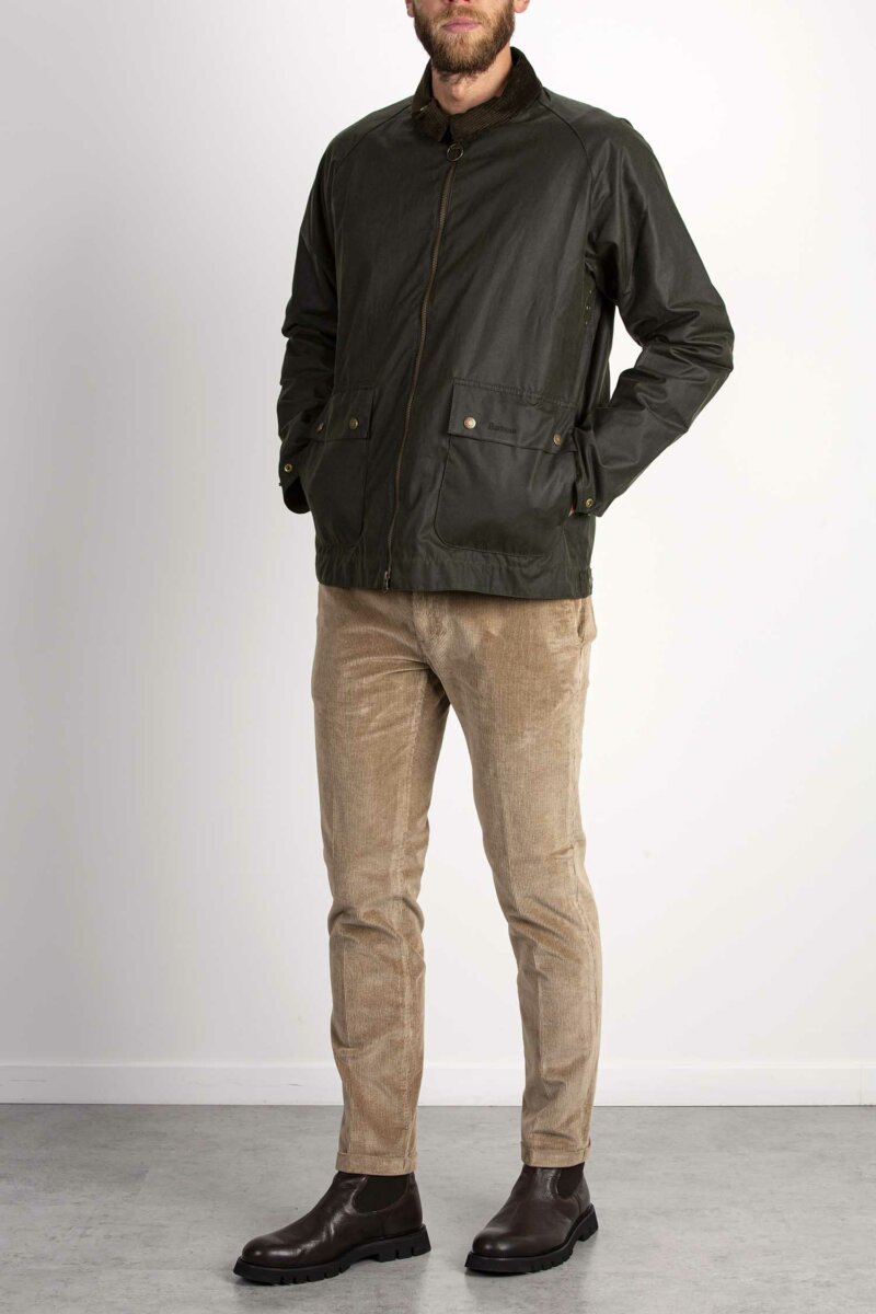 BARBOUR-GIUBBINO SHORT BEDALE WAX-BBMWX2205 FERN