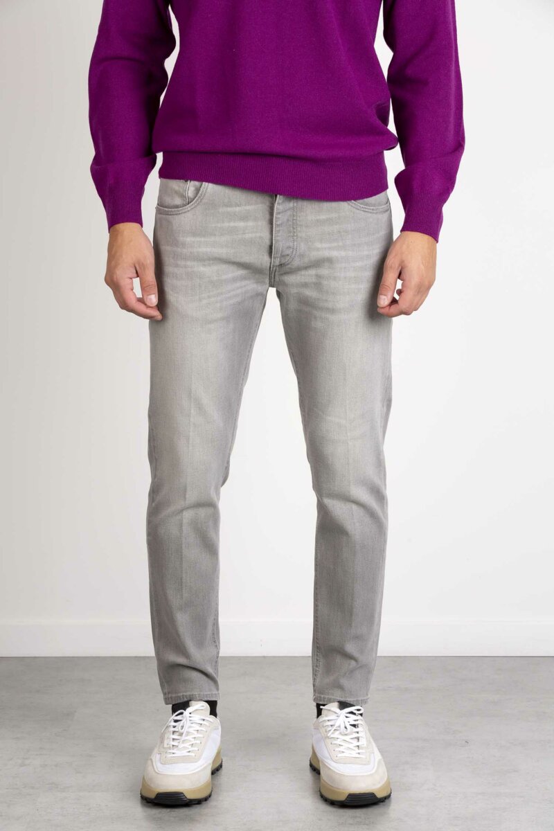 BEABLE-JEANS DAVIS SHORTER COLOR-BEDAVISSHOHRCW23 GRIGIO