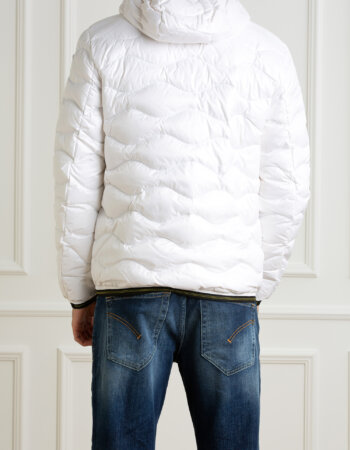 BLAUER-GIUBBINO TRAPUNTATO A ONDE-BLUC03030006355 BIANCO