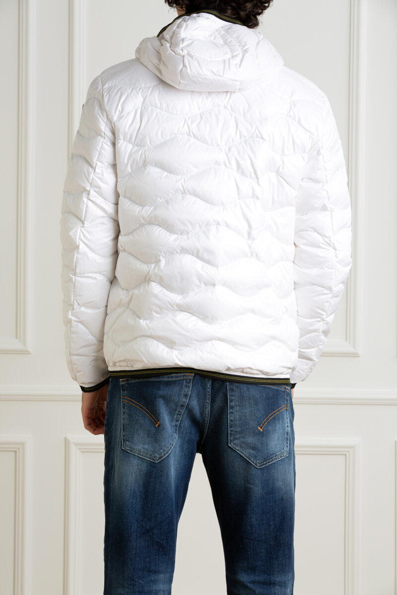 BLAUER-GIUBBINO TRAPUNTATO A ONDE-BLUC03030006355 BIANCO