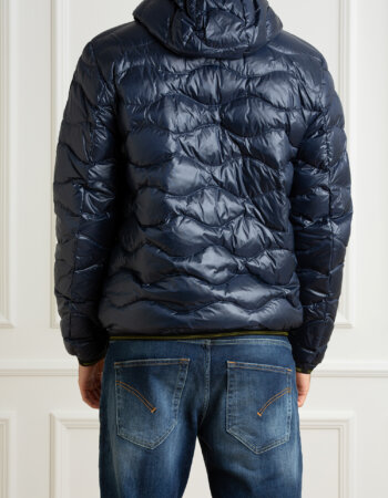 BLAUER-GIUBBINO TRAPUNTATO A ONDE-BLUC03030006355 BLU